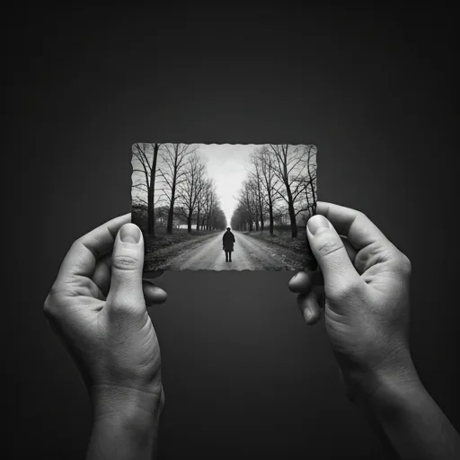 Antikes Foto wird in Händen gehalten