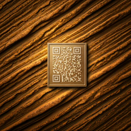 QR-Code Plakette auf Grabstein